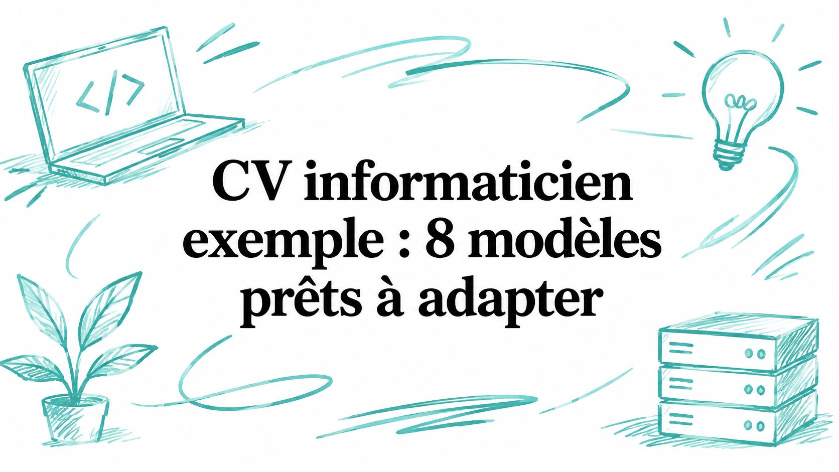 CV informaticien exemple : 8 modèles prêts à adapter