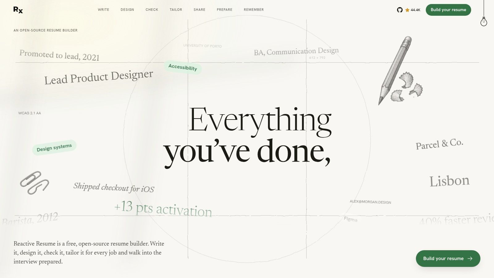Reactive Resume