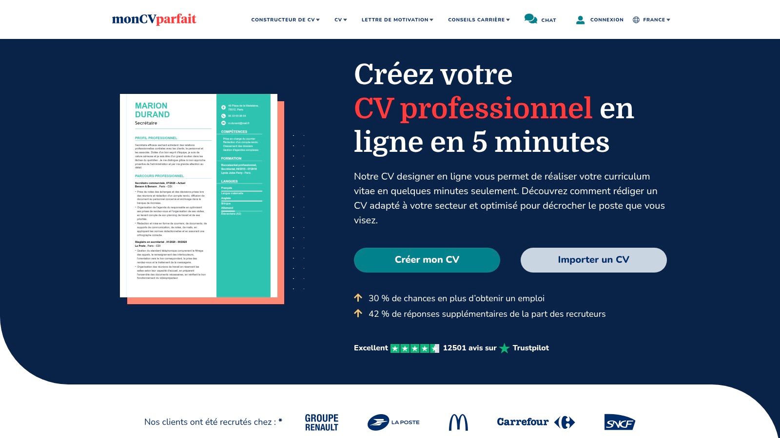 monCVparfait