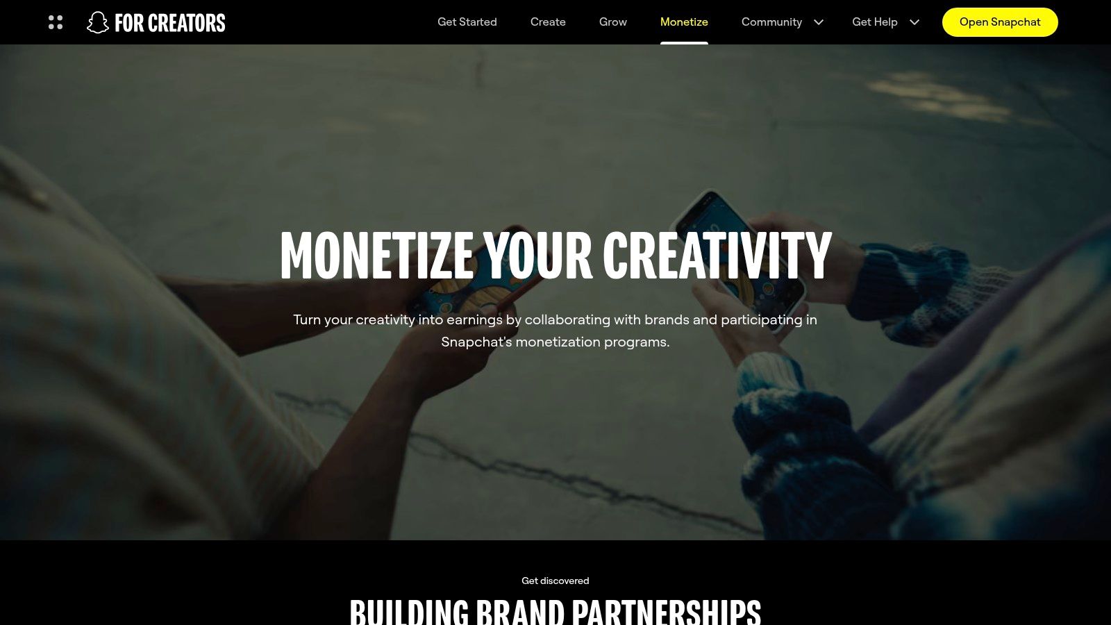 Snapchat Creator Marketplace