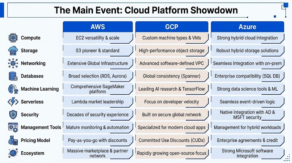 AWS vs GCP vs Azure: Founder's 2026 Cloud Verdict