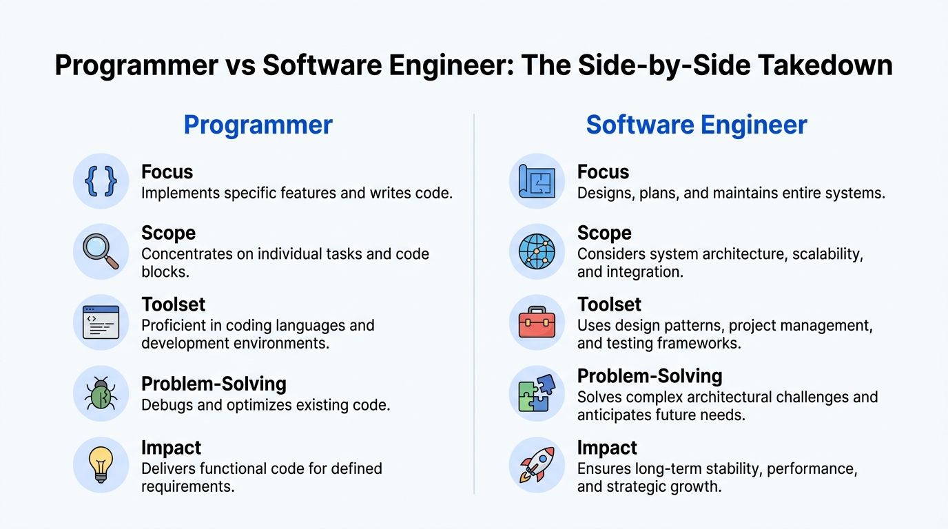 Programmer vs Software Engineer: Who Should You Hire?