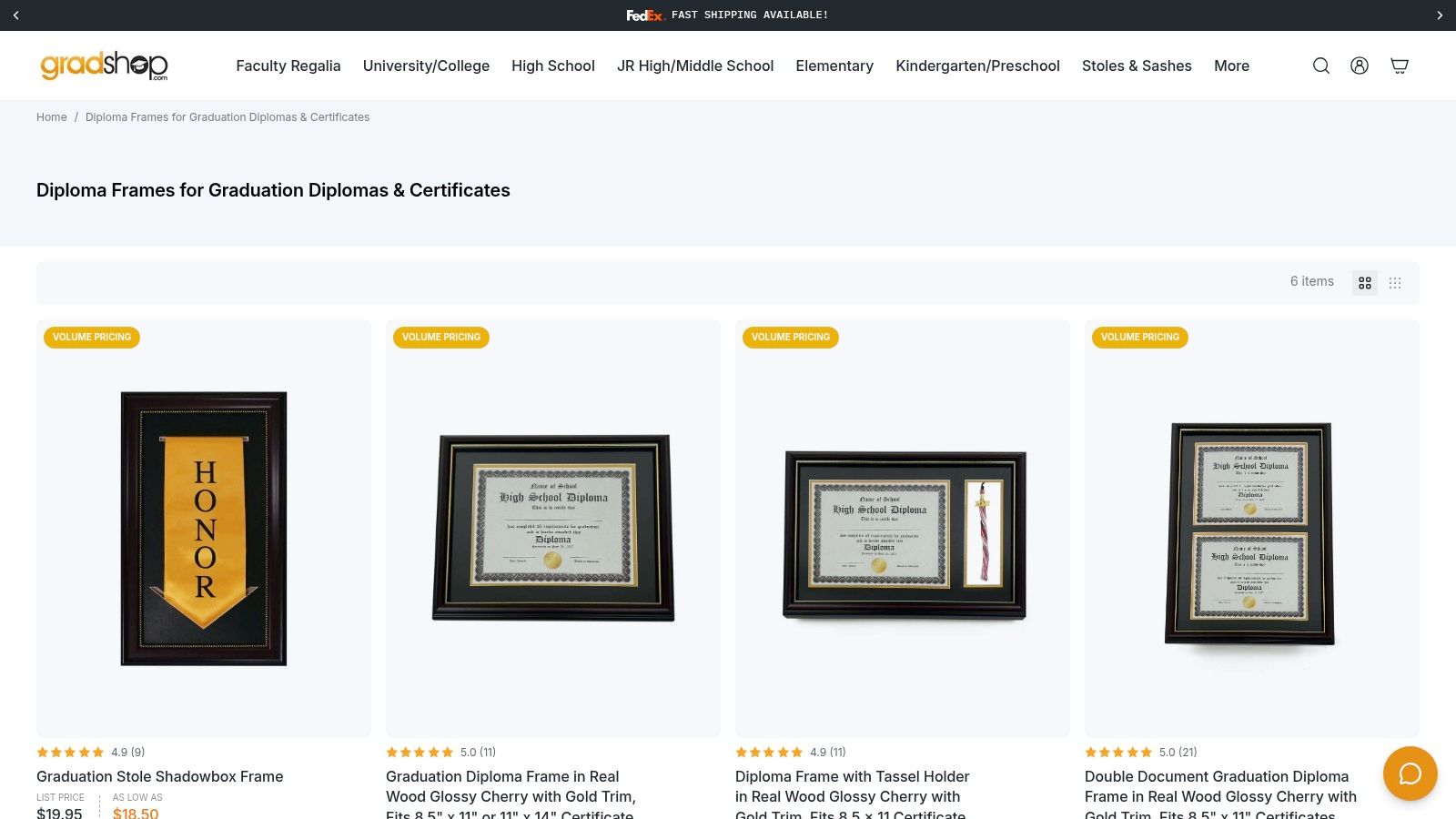Gradshop Diploma Frame