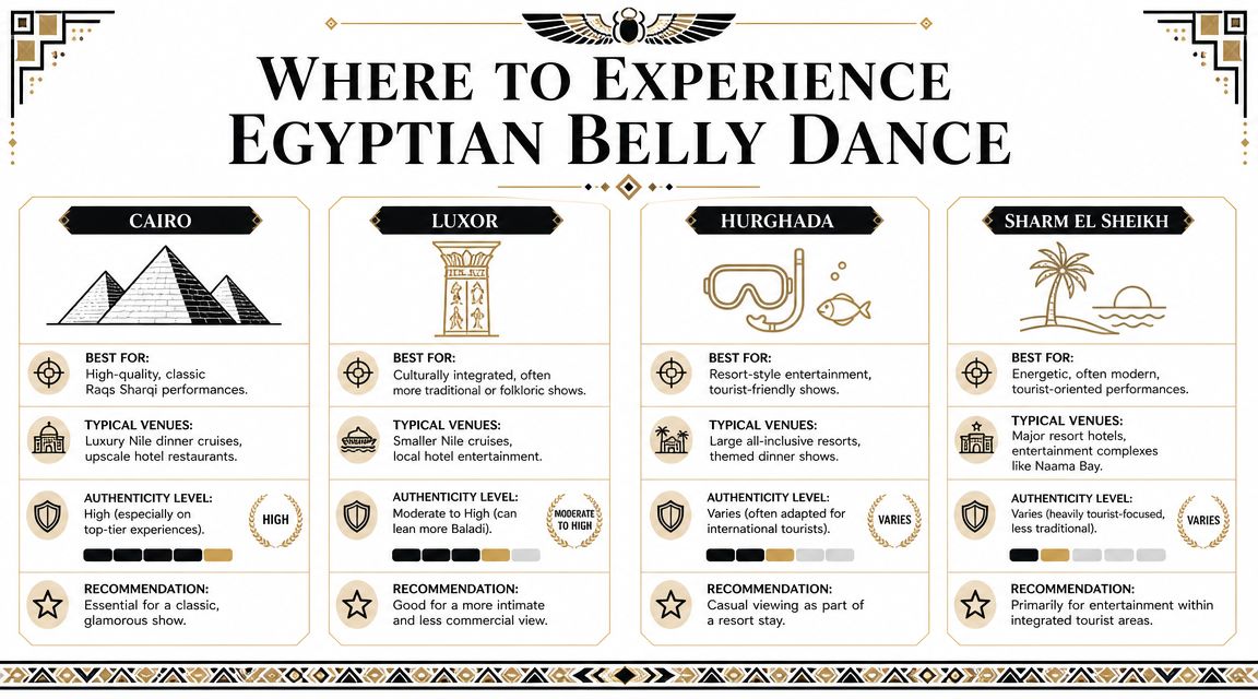 Where to See Belly Dancing in Cairo Luxor Hurghada and Sharm