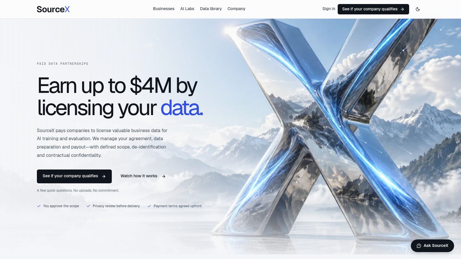 Screenshot from https://sourcex.si