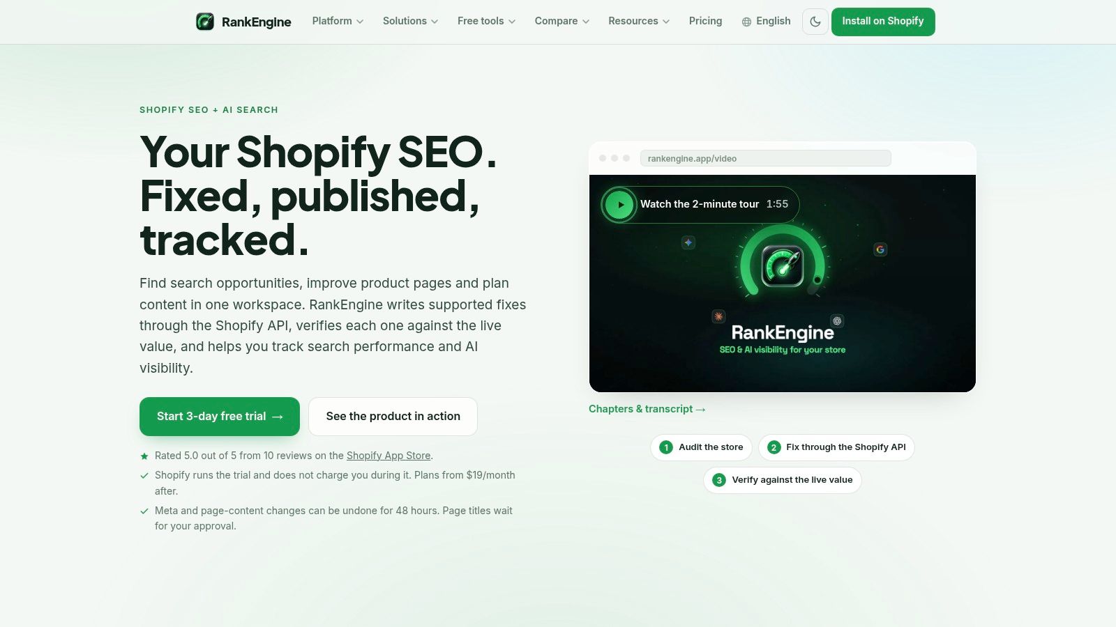 Screenshot from https://rankengine.app