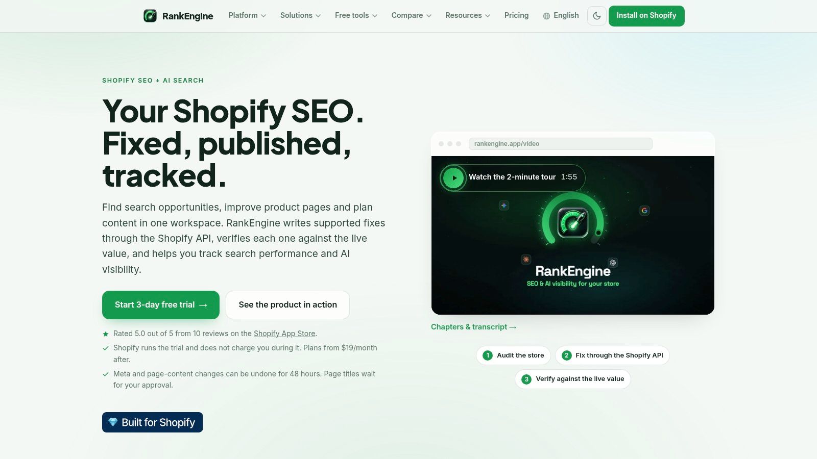 Screenshot from https://rankengine.app