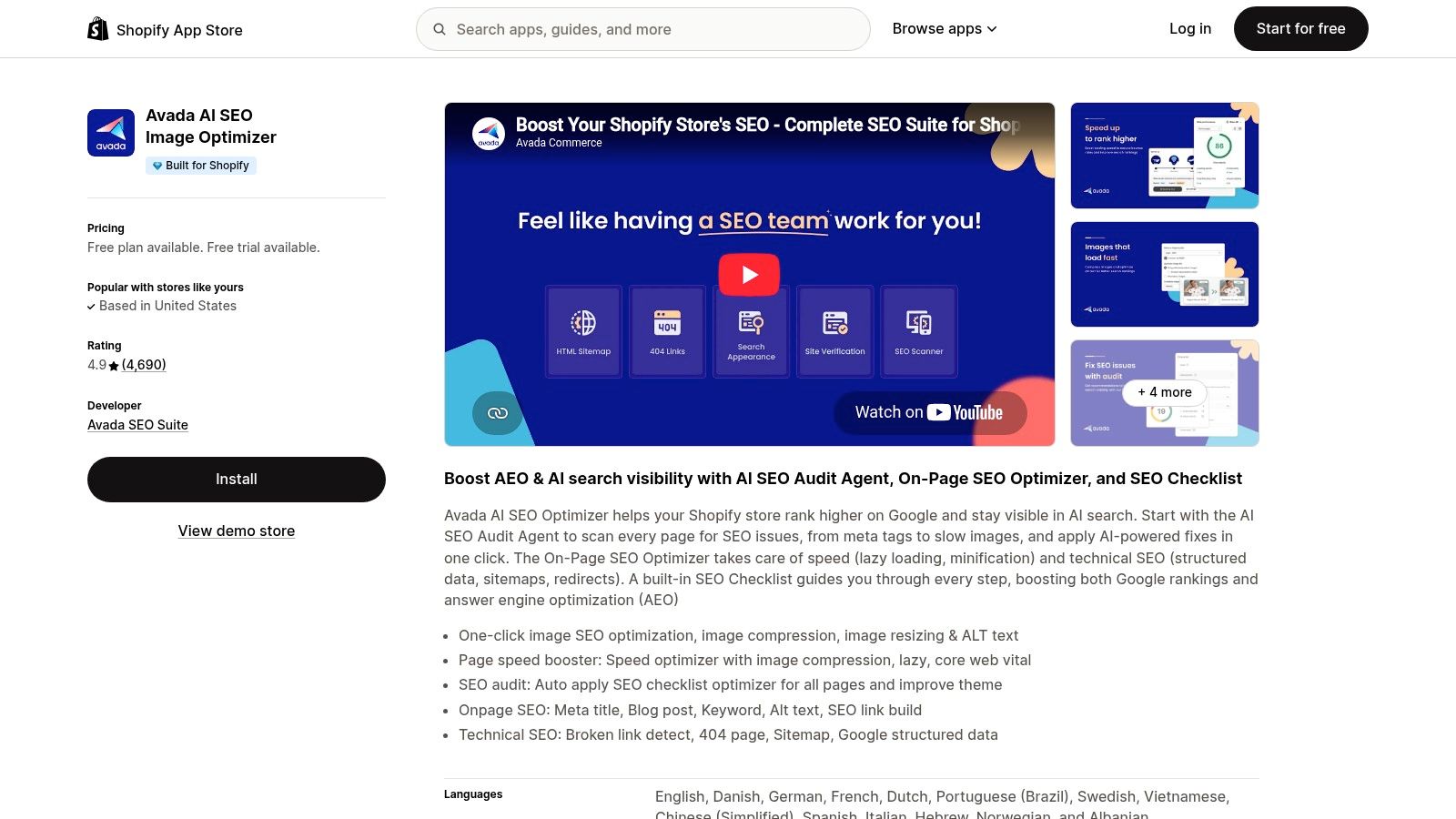 Avada AI SEO Image Optimizer