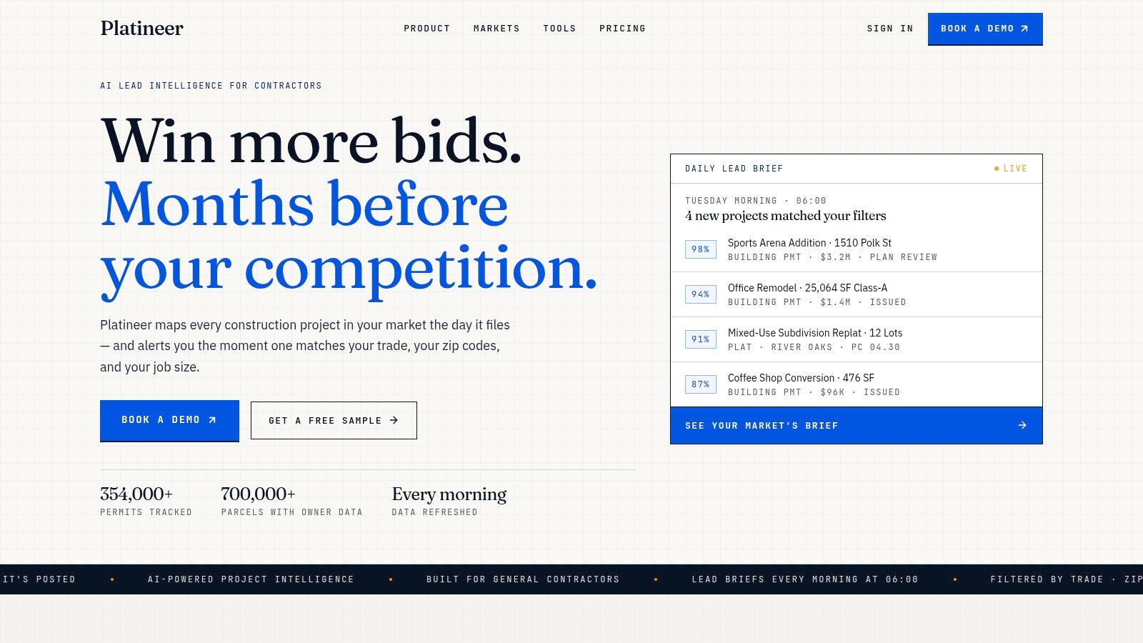 Screenshot from https://platineer.com