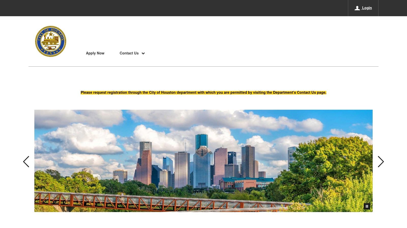 Screenshot from https://permits.houstontx.gov/