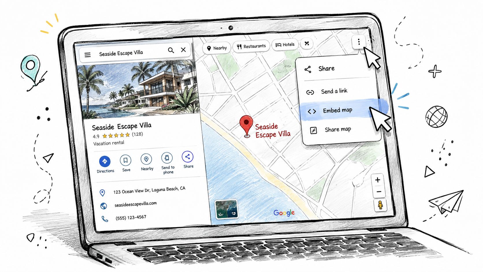 Screenshot da https://maps.google.com