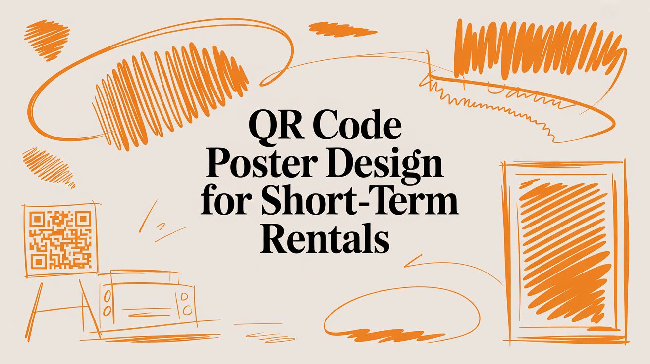 QR Code Poster Design for Short-Term Rentals