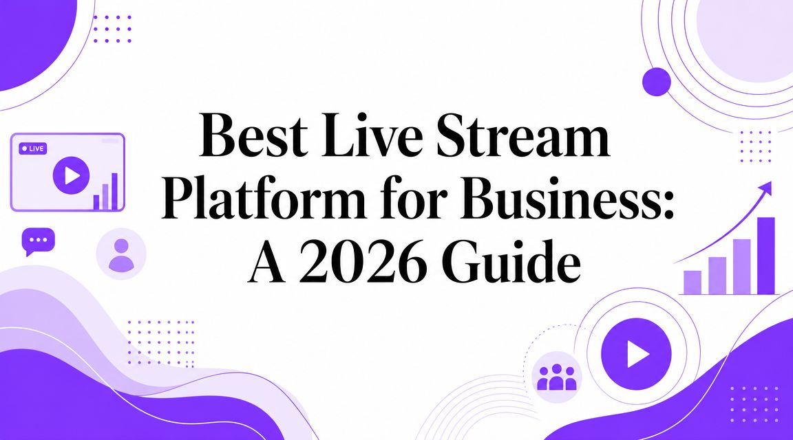 Best Live Stream Platform for Business: A 2026 Guide | OctoStream