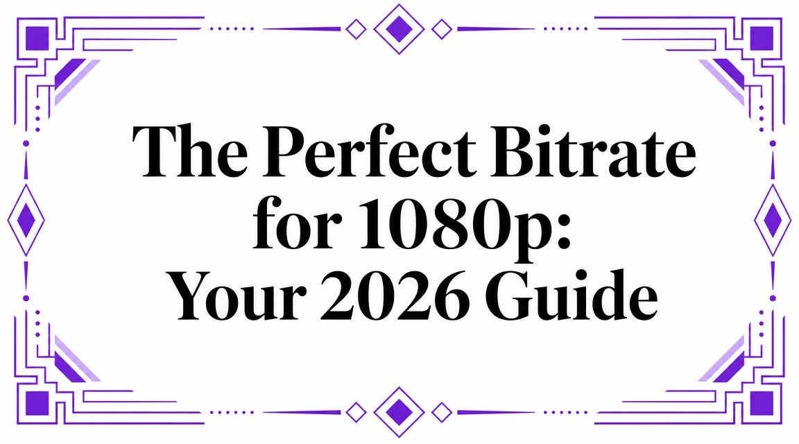 The Perfect Bitrate for 1080p: Your 2026 Guide | OctoStream