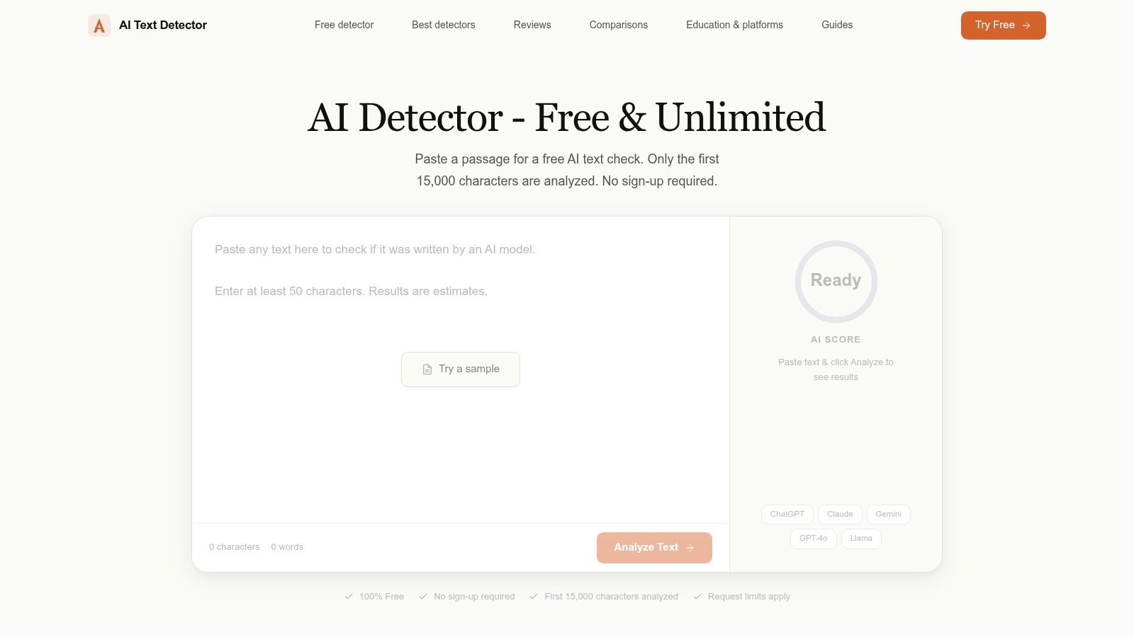 AI Text Detector