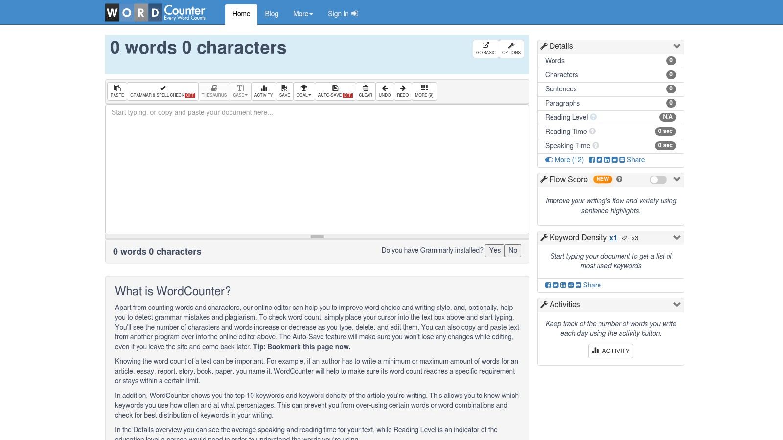WordCounter with Clean Text