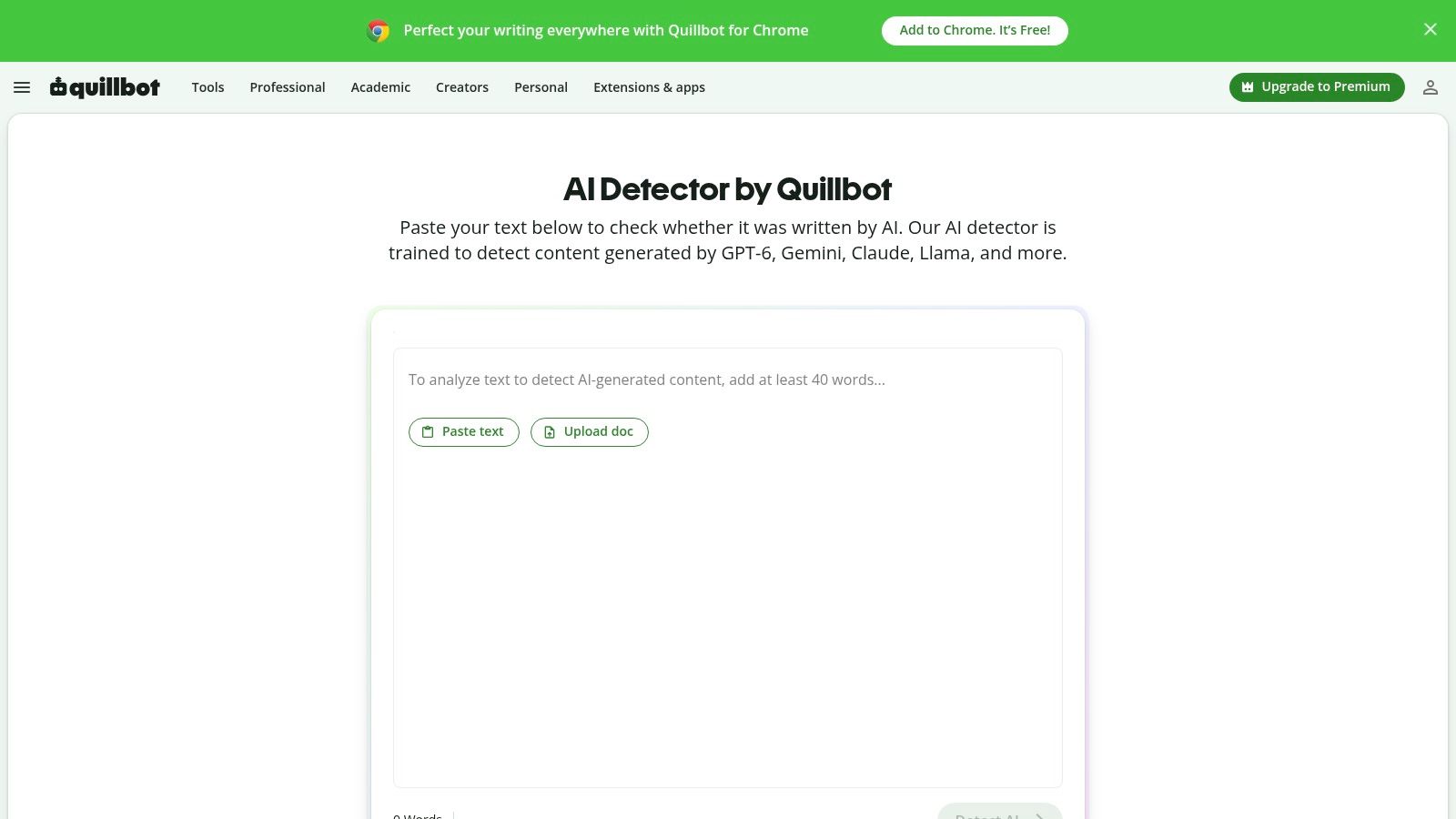 QuillBot AI Detector