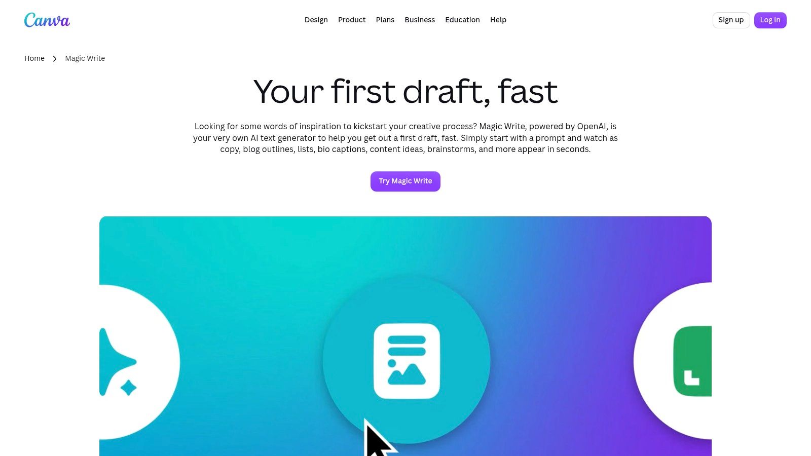 Canva Magic Write