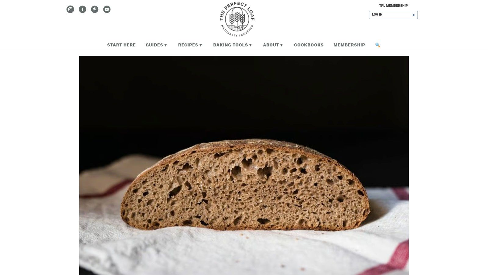 The Perfect Loaf – 100% Whole Wheat Sourdough