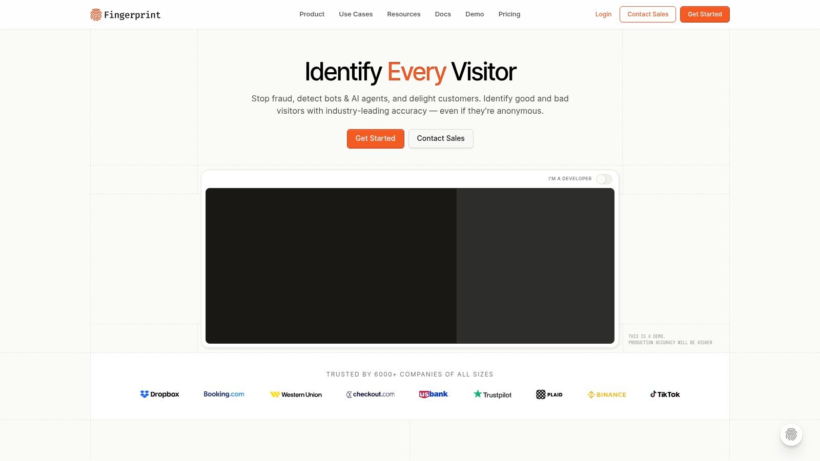 Fingerprint (formerly FingerprintJS)