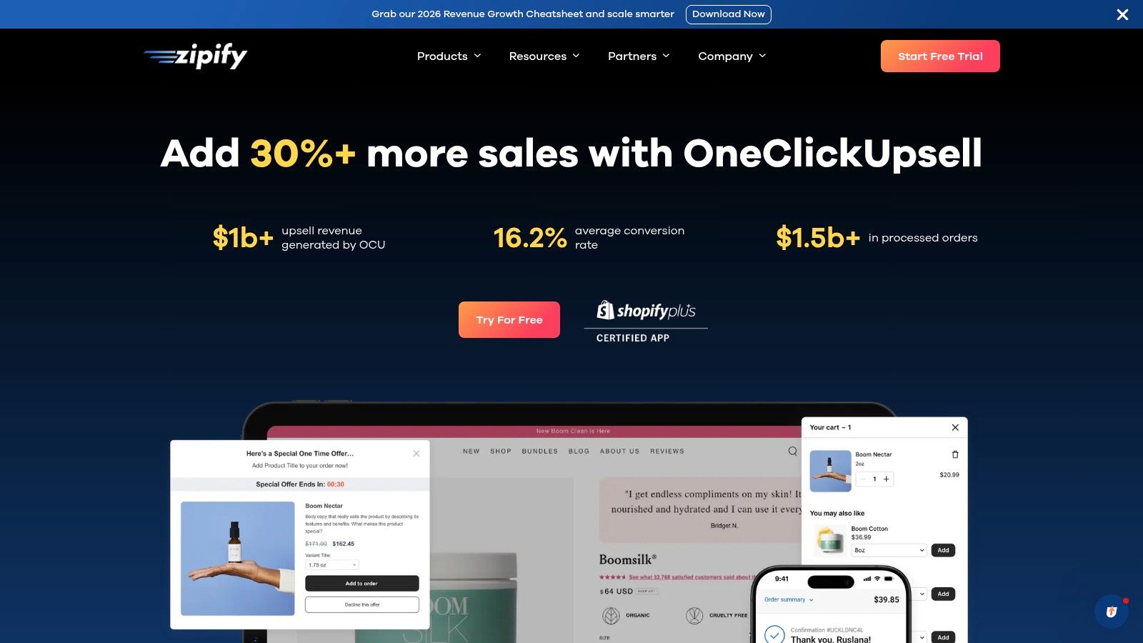 Zipify OCU, OneClickUpsell by Zipify