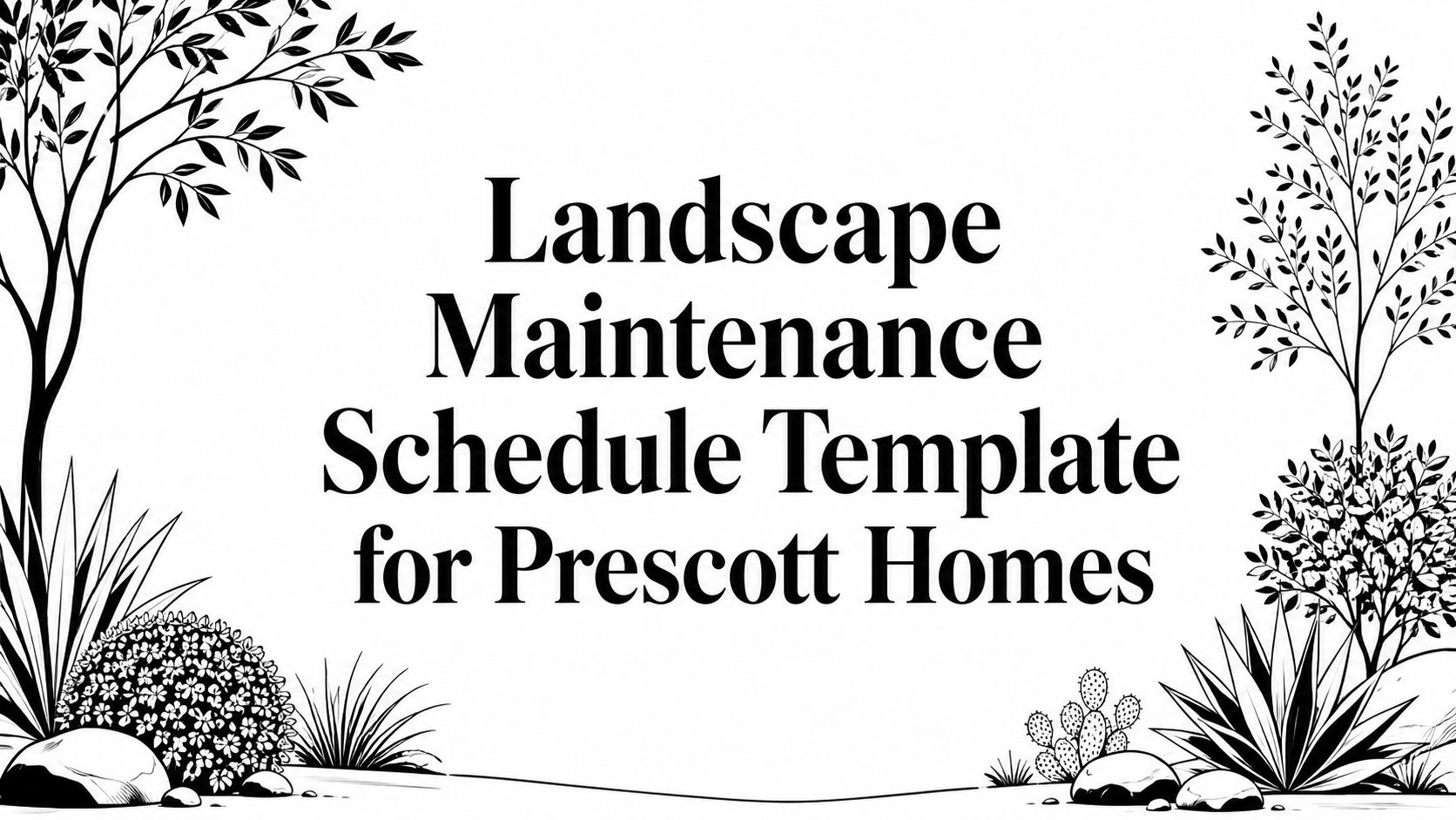 Landscape Maintenance Schedule Template for Prescott Homes