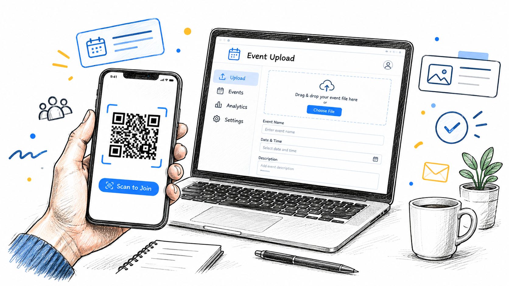 Screenshot from https://example.com/screenshots/event-qr-generator.png