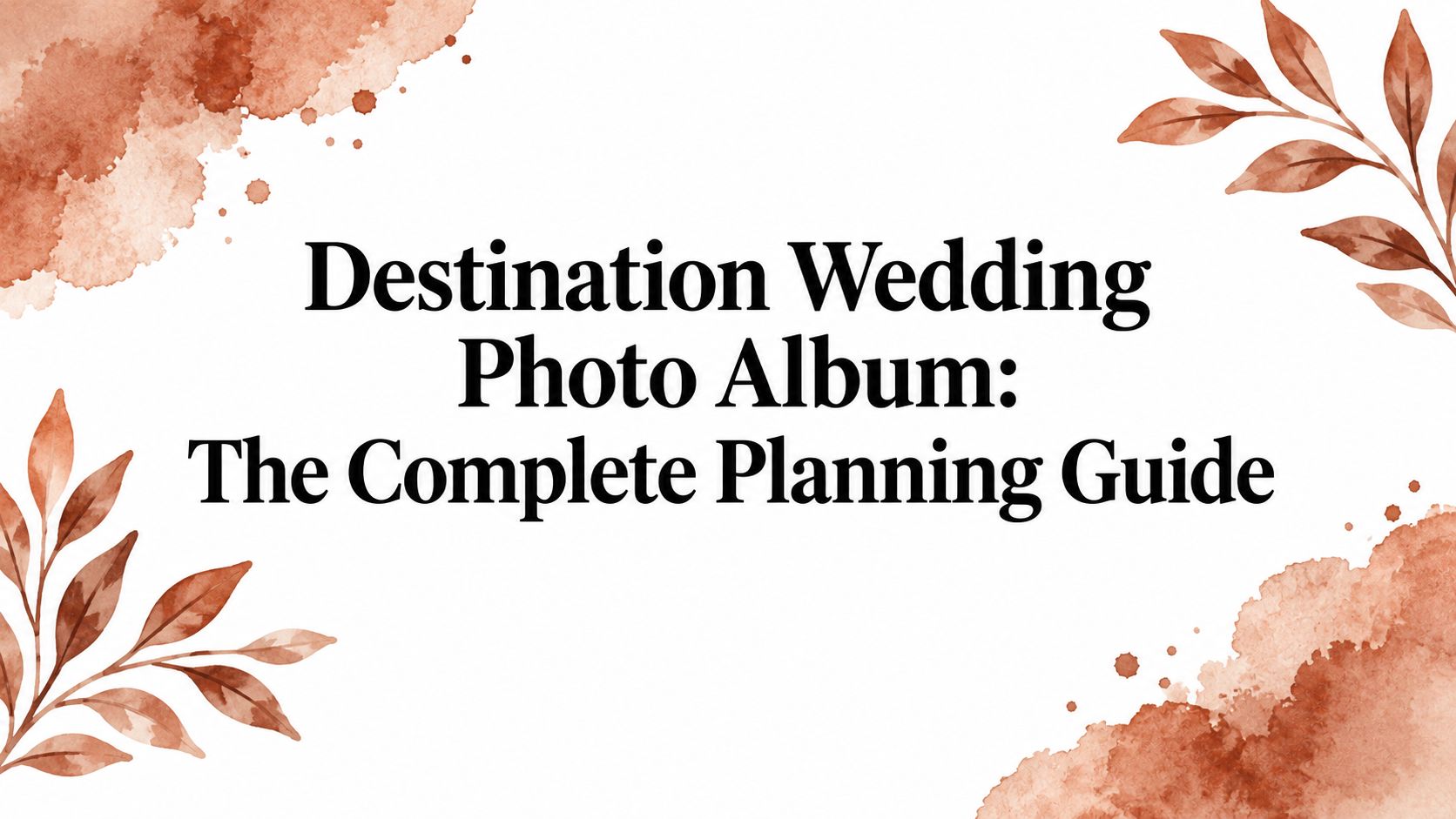Destination Wedding Photo Album: The Complete Planning Guide