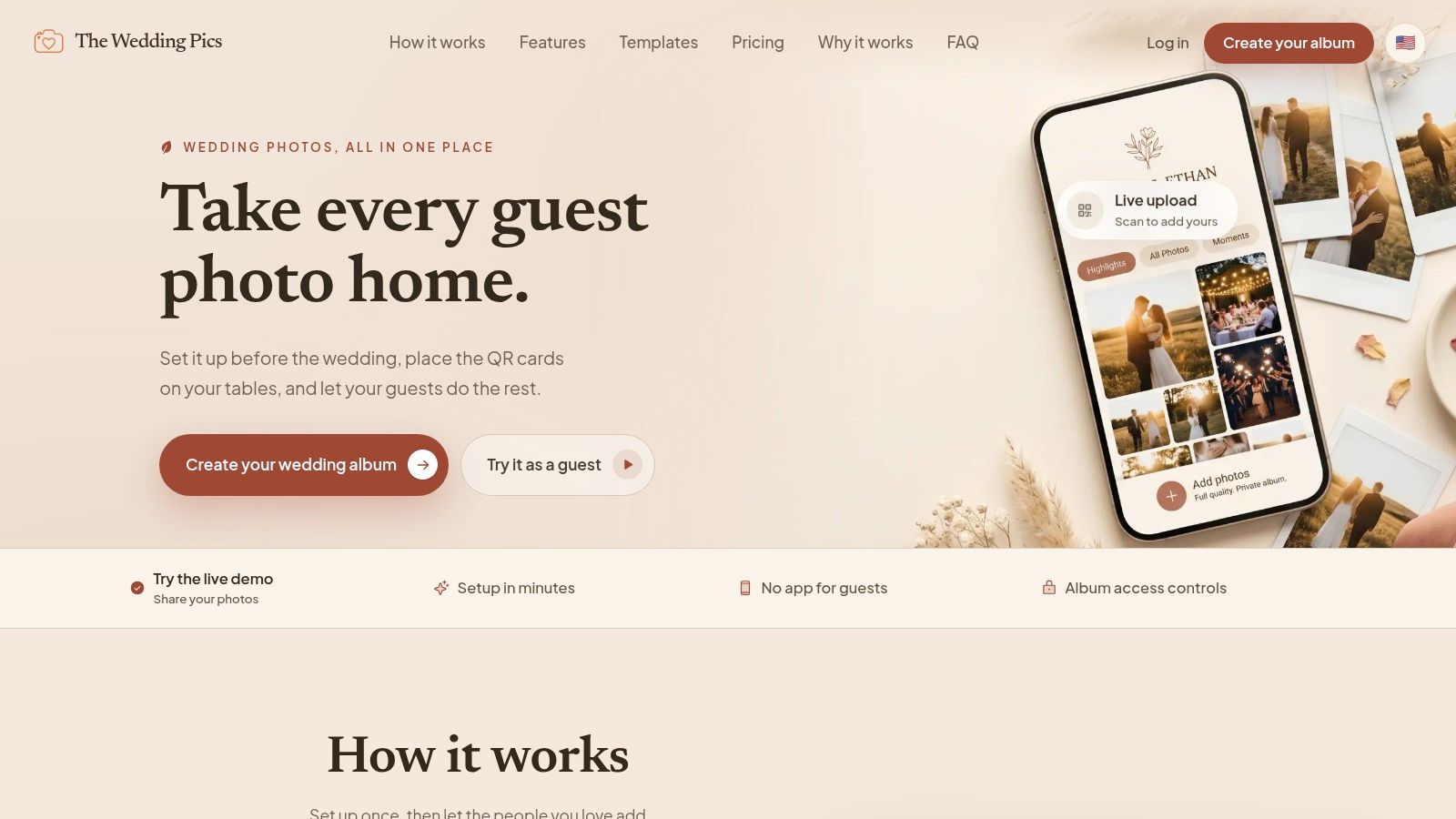 Screenshot from https://thewedding.pics