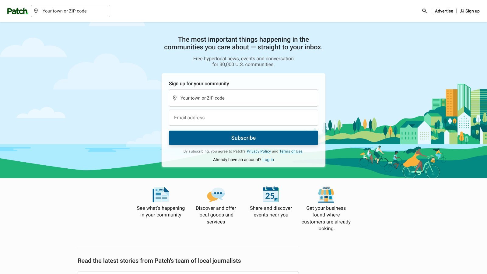 Patch homepage