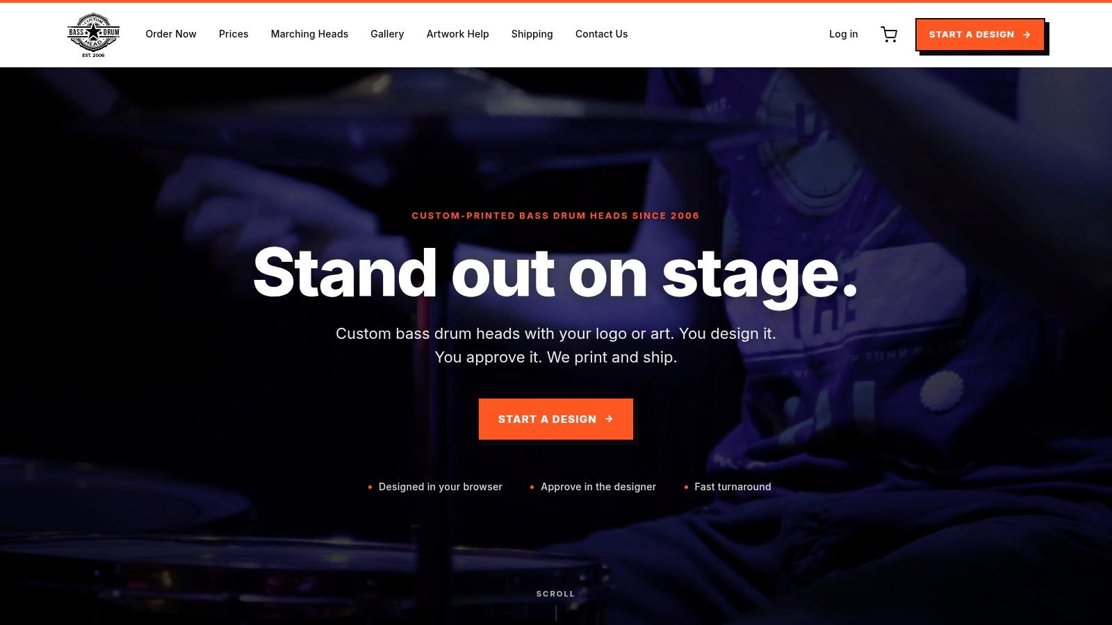 Screenshot from https://www.custombassdrumhead.com