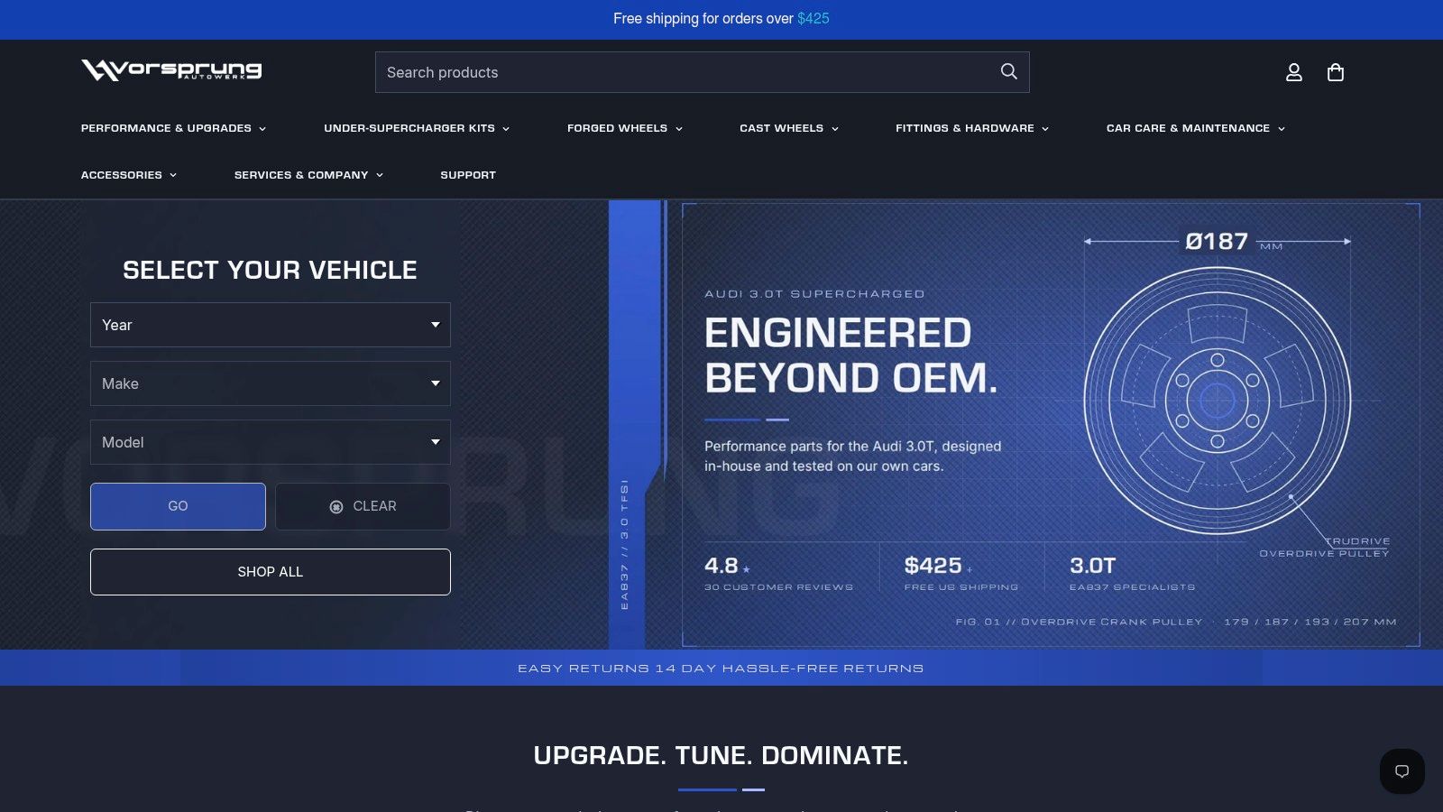 Screenshot from https://www.vorsprungautowerk.com