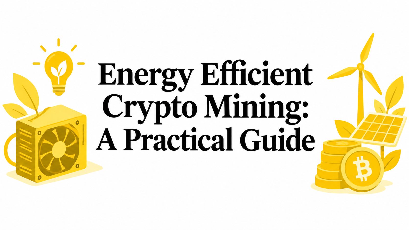 Energy Efficient Crypto Mining: A Practical Guide