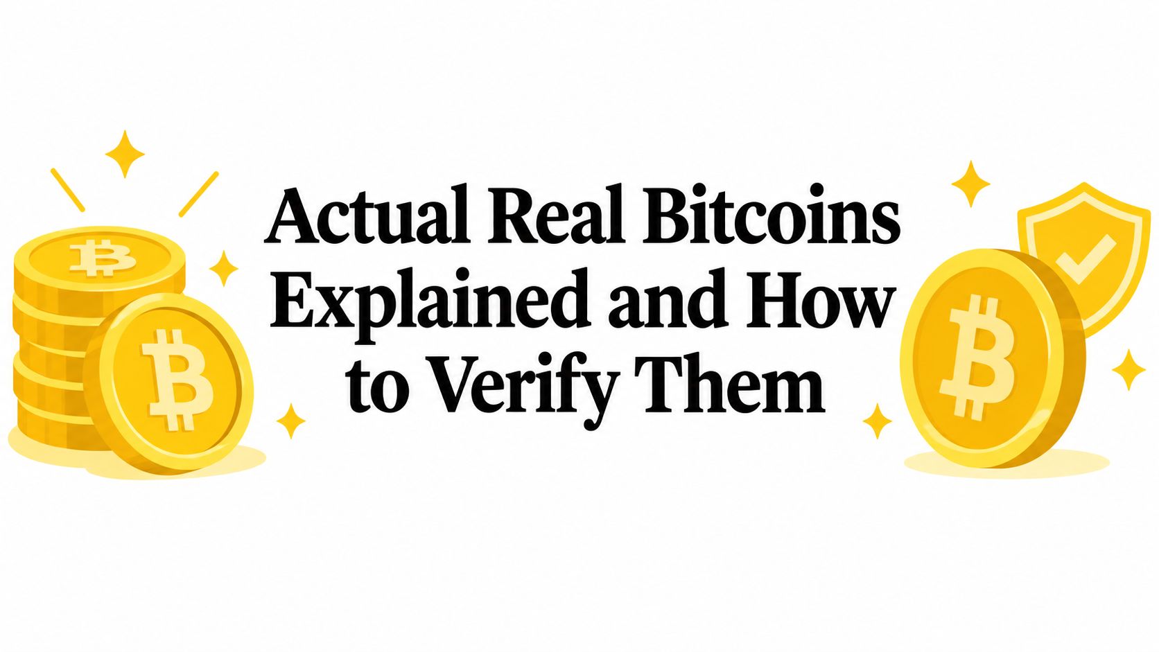 Actual Real Bitcoins Explained and How to Verify Them