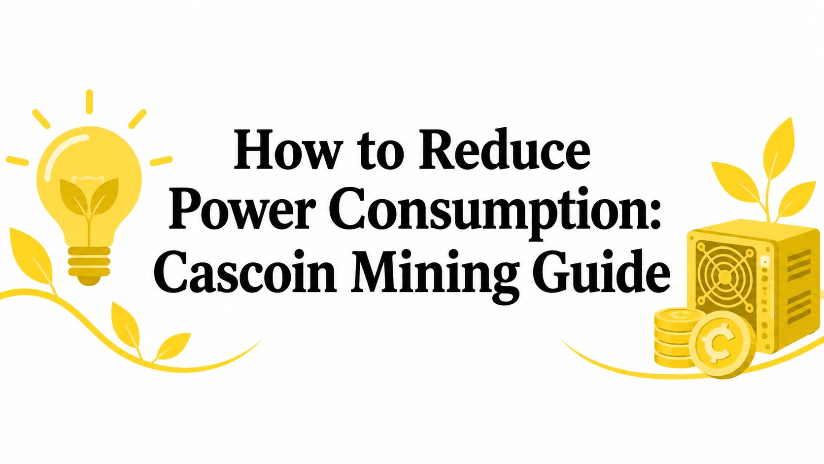 How to Reduce Power Consumption: Cascoin Mining Guide