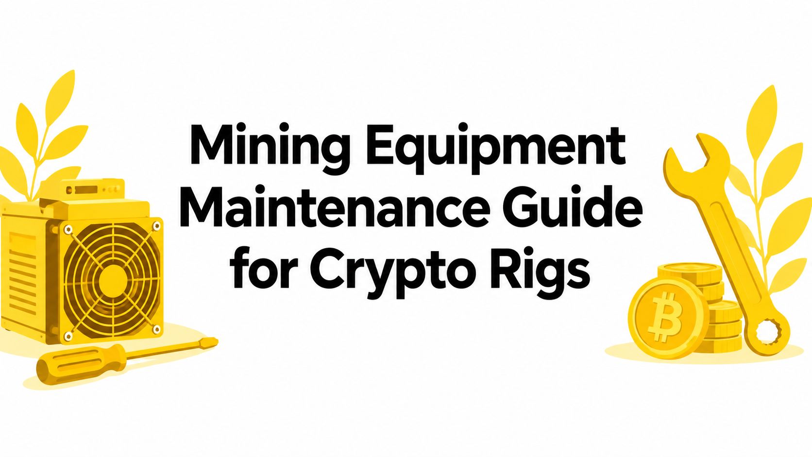 Mining Equipment Maintenance Guide for Crypto Rigs