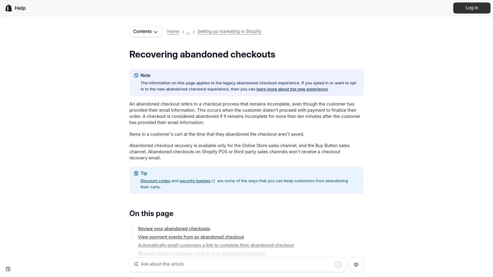 Screenshot from https://help.shopify.com/en/manual/orders/abandoned-checkouts