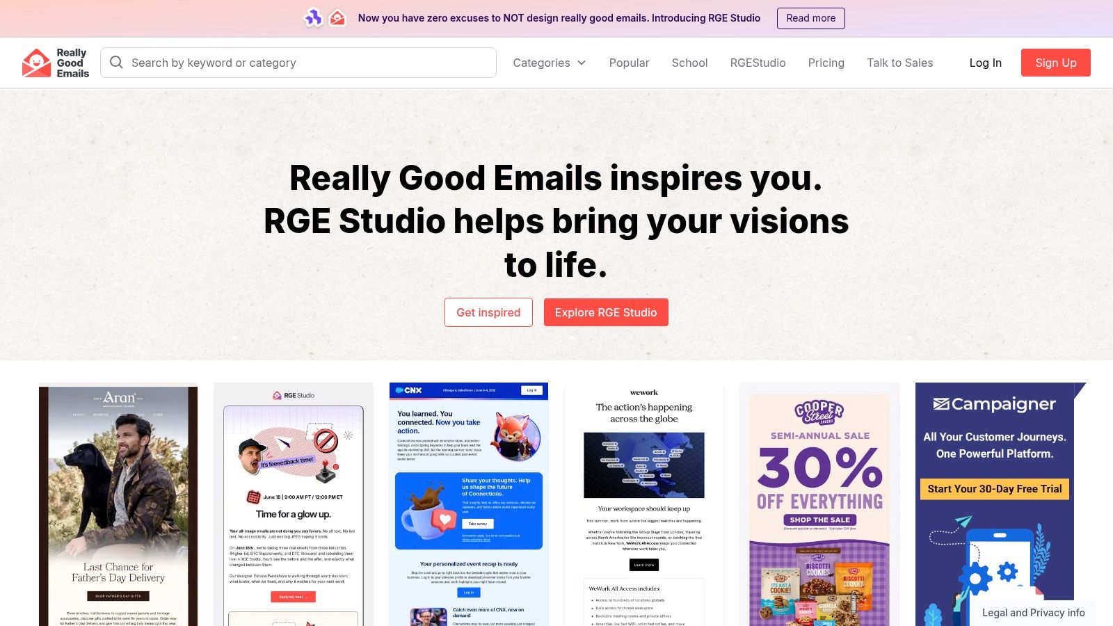 Really Good Emails (RGE)