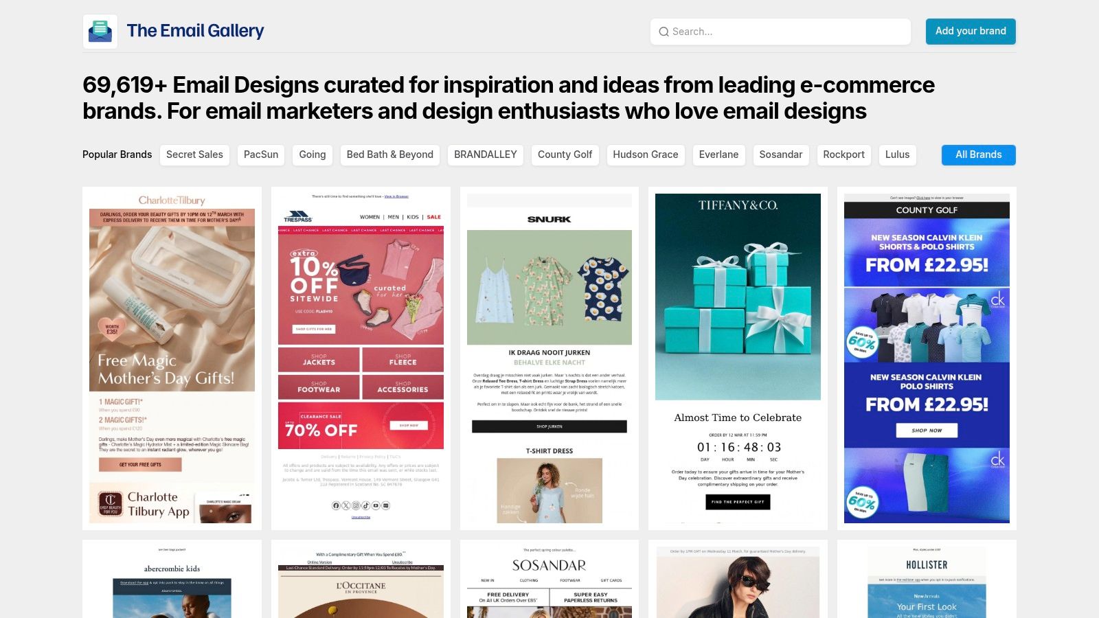 The Email Gallery
