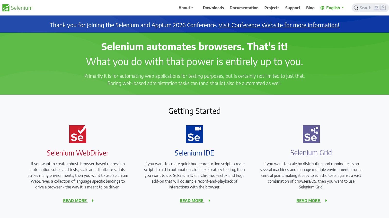 Selenium (WebDriver + Grid)