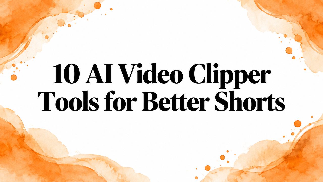 10 AI Video Clipper Tools for Better Shorts