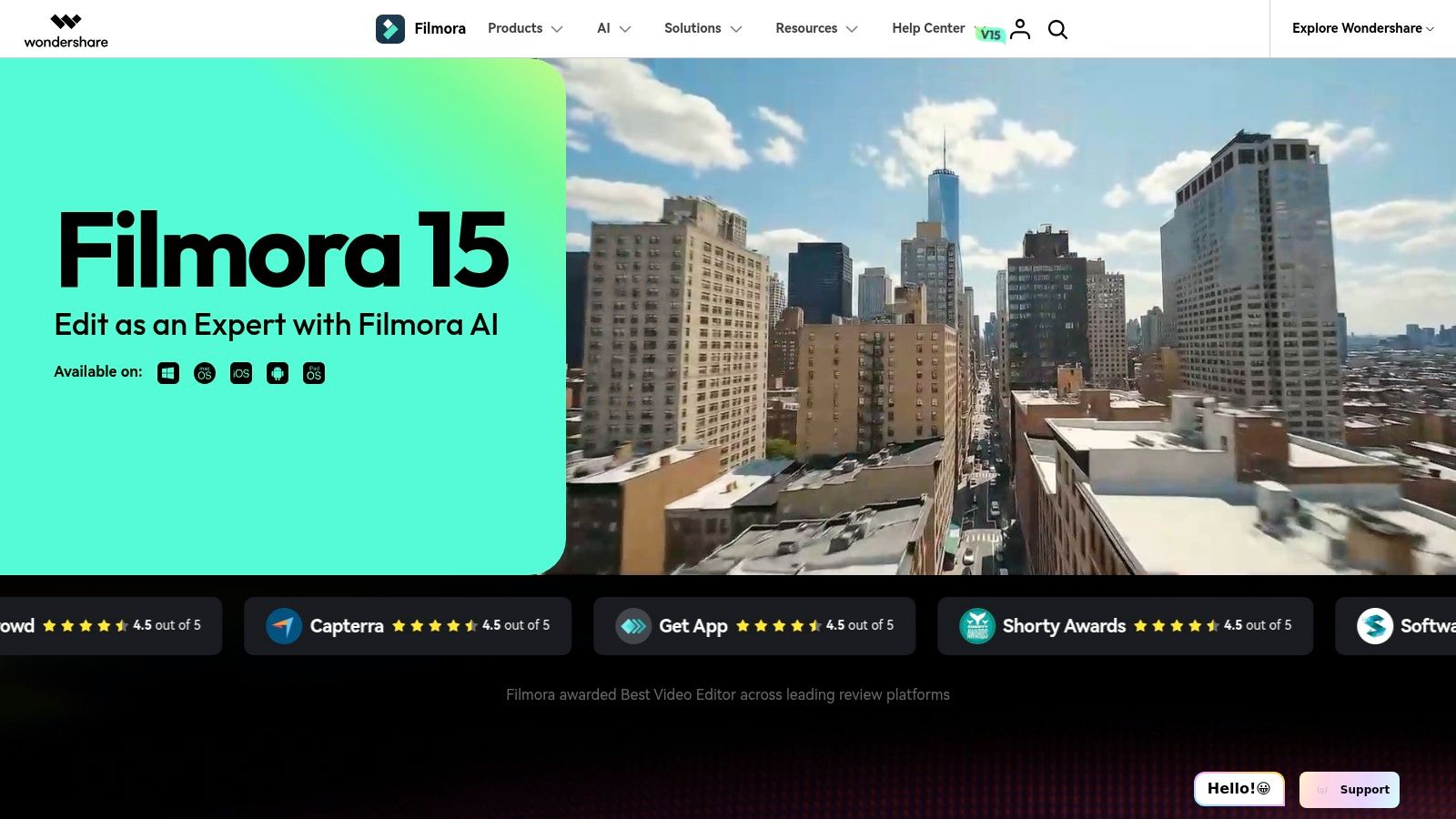 Wondershare Filmora (Silence Detection)