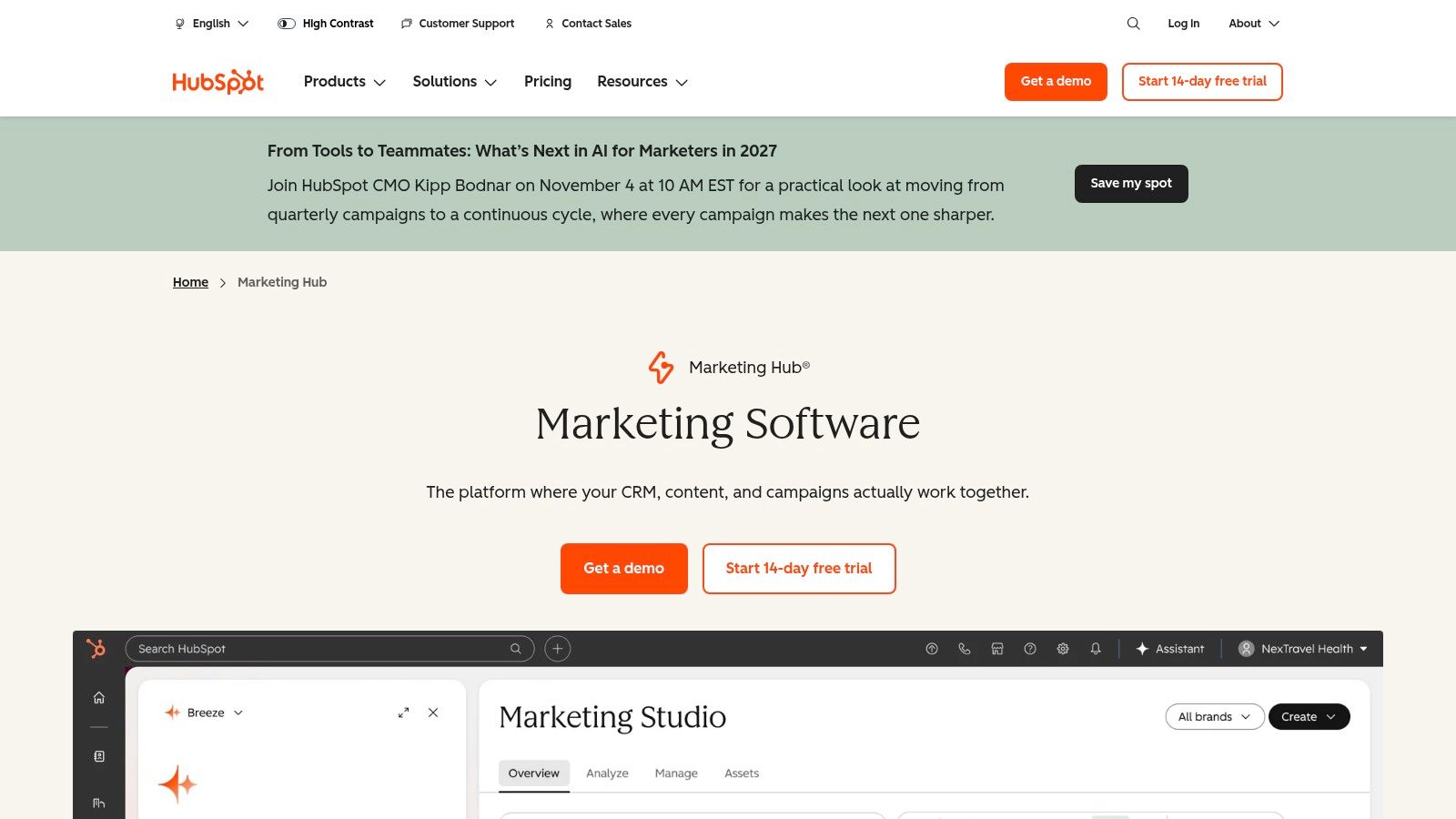 HubSpot Marketing Hub