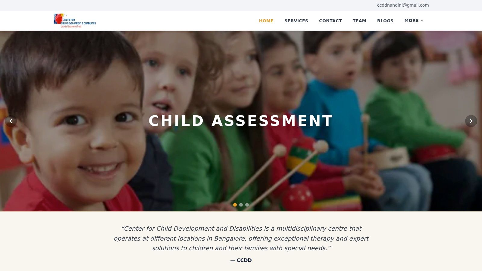 Center for Child Development and Disabilities Bengaluru