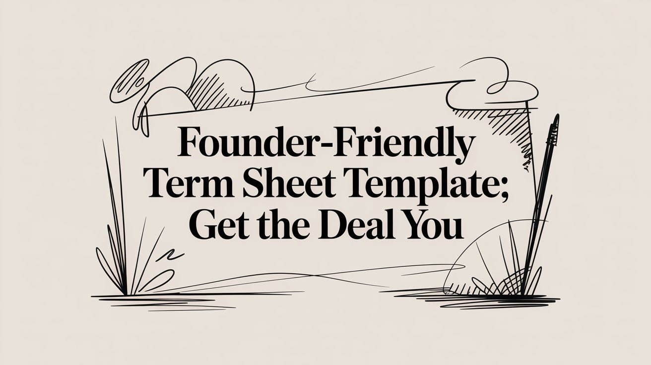 Founder-Friendly Term Sheet Template: Get the Deal You