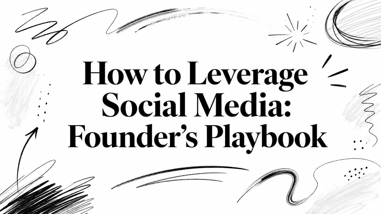 How to Leverage Social Media: Founder's Playbook