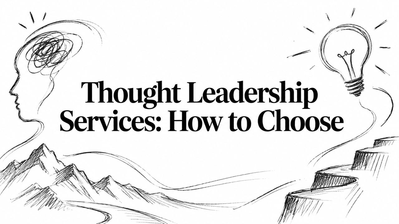 Thought Leadership Services: How to Choose