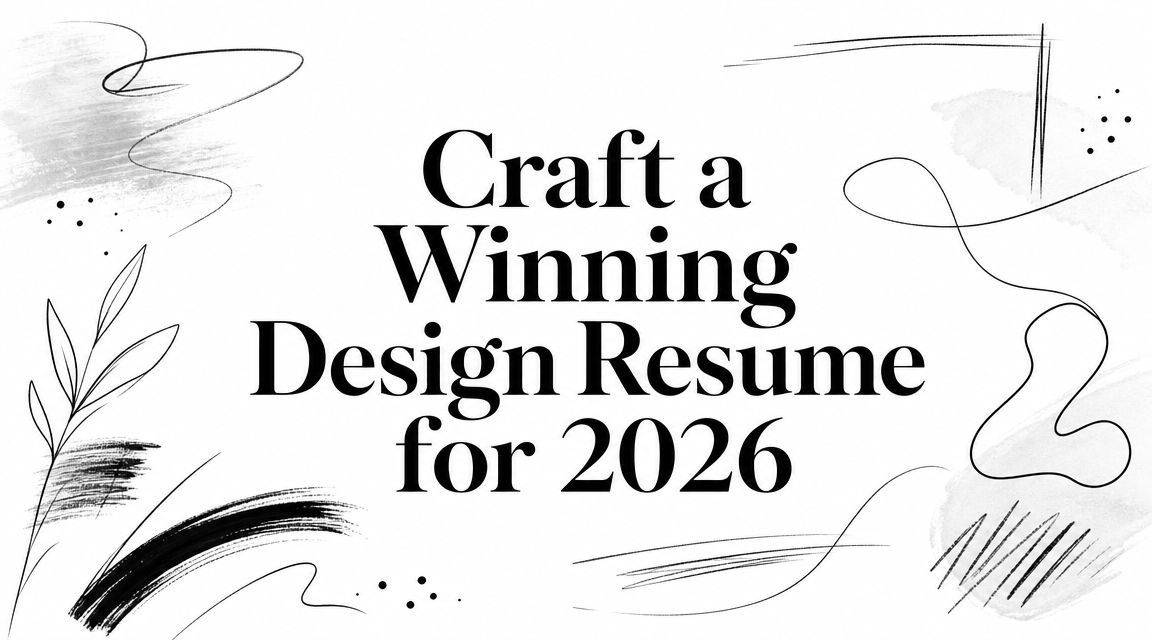 Craft a Winning Design Resume for 2026