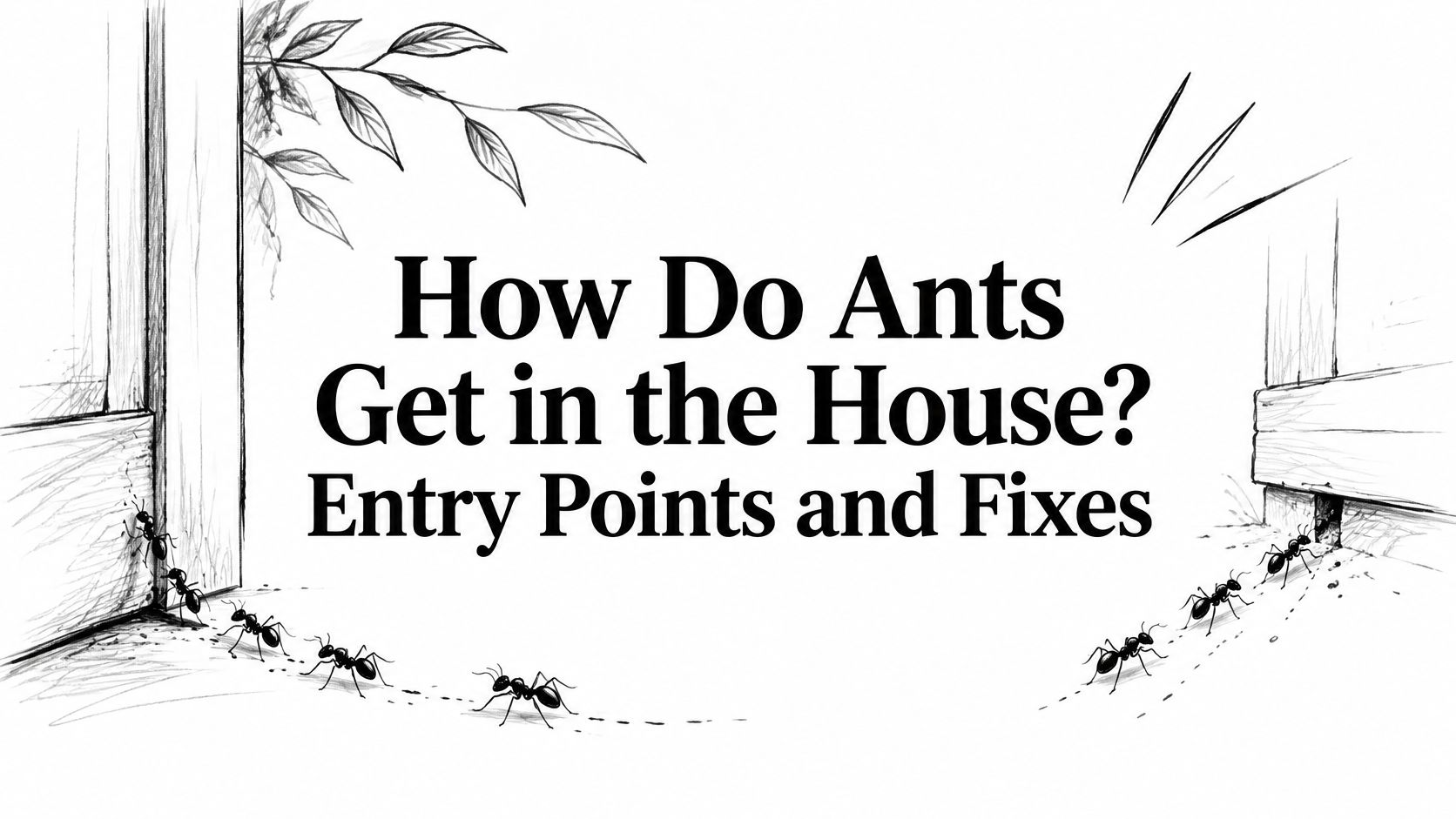 How Do Ants Get in the House? Entry Points and Fixes