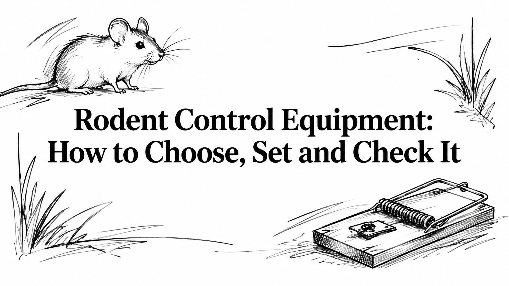 Rodent Control Equipment: How to Choose, Set and Check It